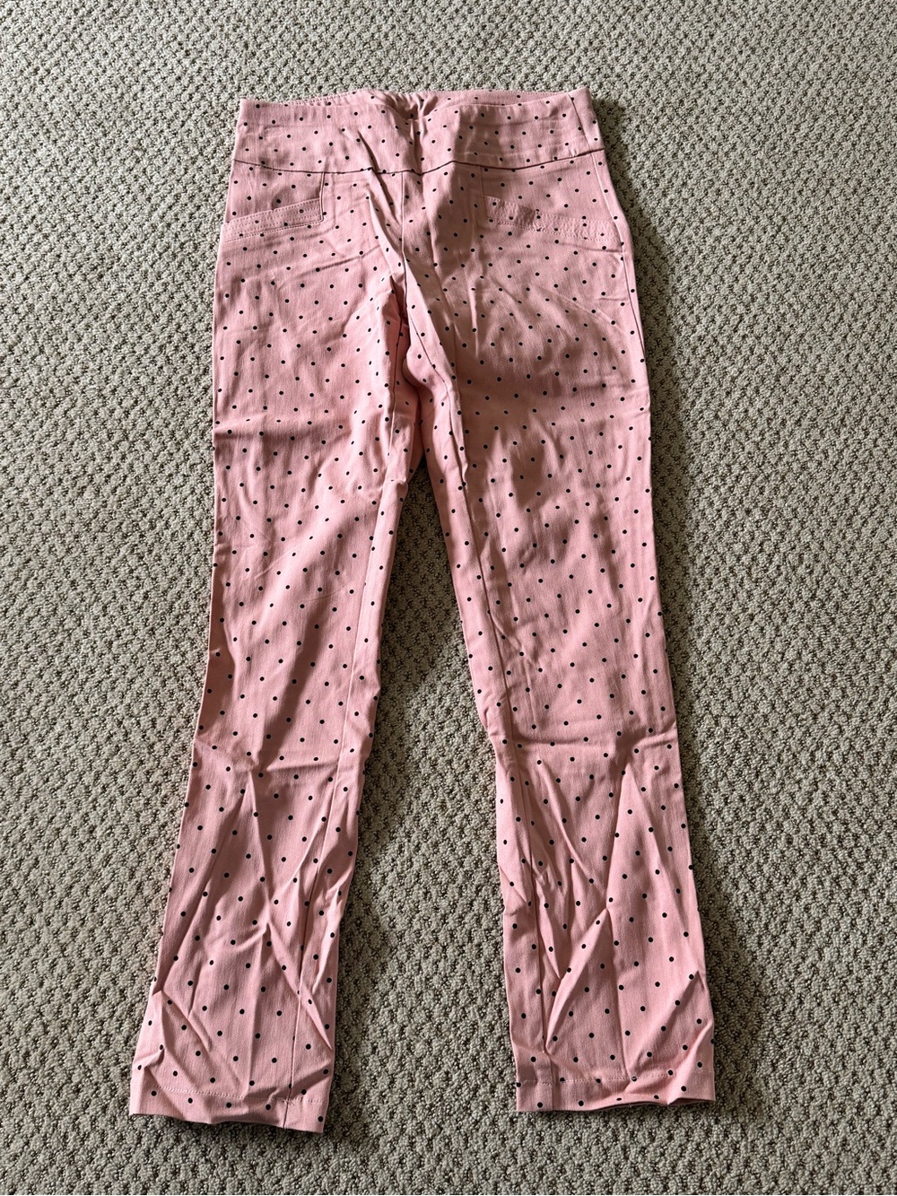 Joe B Pink Polka Dot Ankle Pants